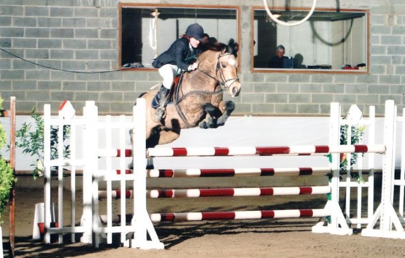 Gwennic jumping in the French Grand Prix